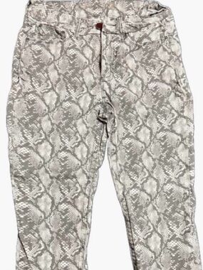 Snake Print Skinny Jeans
